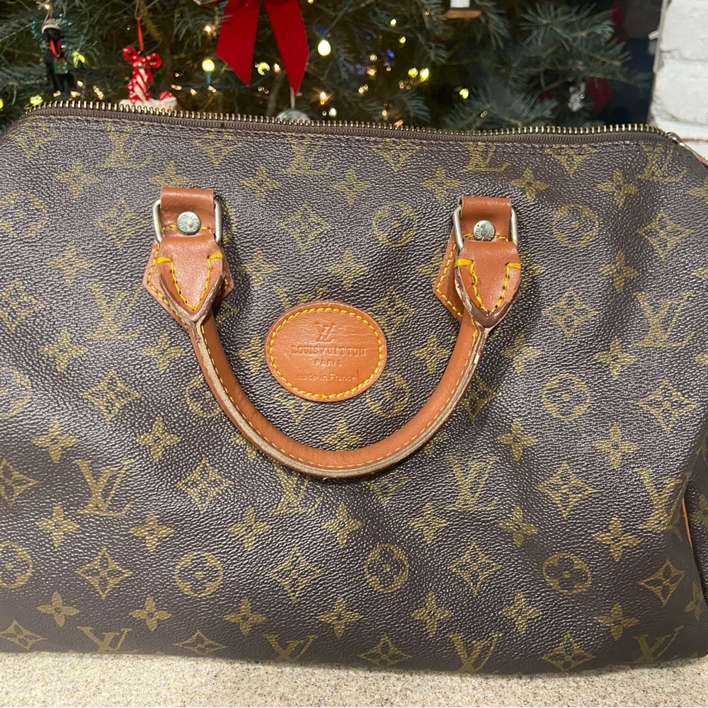 LV look alike Monogram Brown and Tan Bag